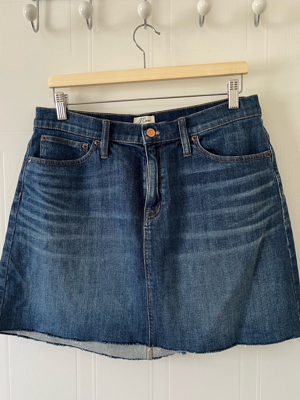 J. Crew Dark Blue Denim Mini Skirt